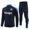 Chelsea Sweat d'Entraînement Quarter-Zip 2024-25 Noire Pour Enfant